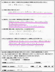 Ｏ脚、骨盤の広がり、下半身太りでご来院の方アンケート